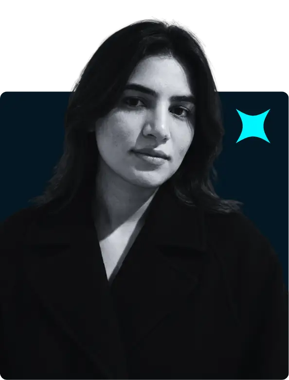 Krinza Momin portrait black and white