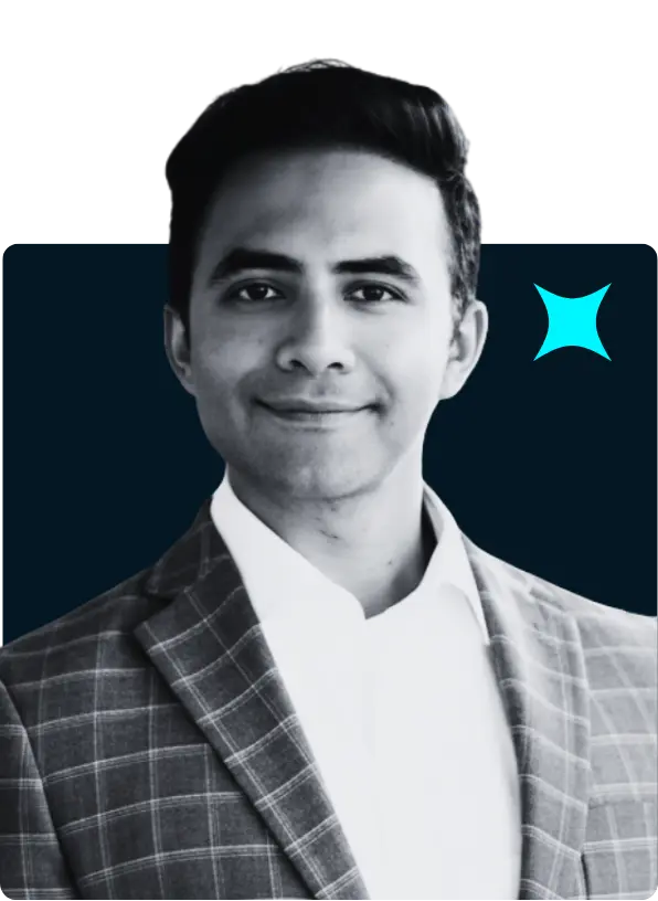 Akshay Chopra portrait black and white