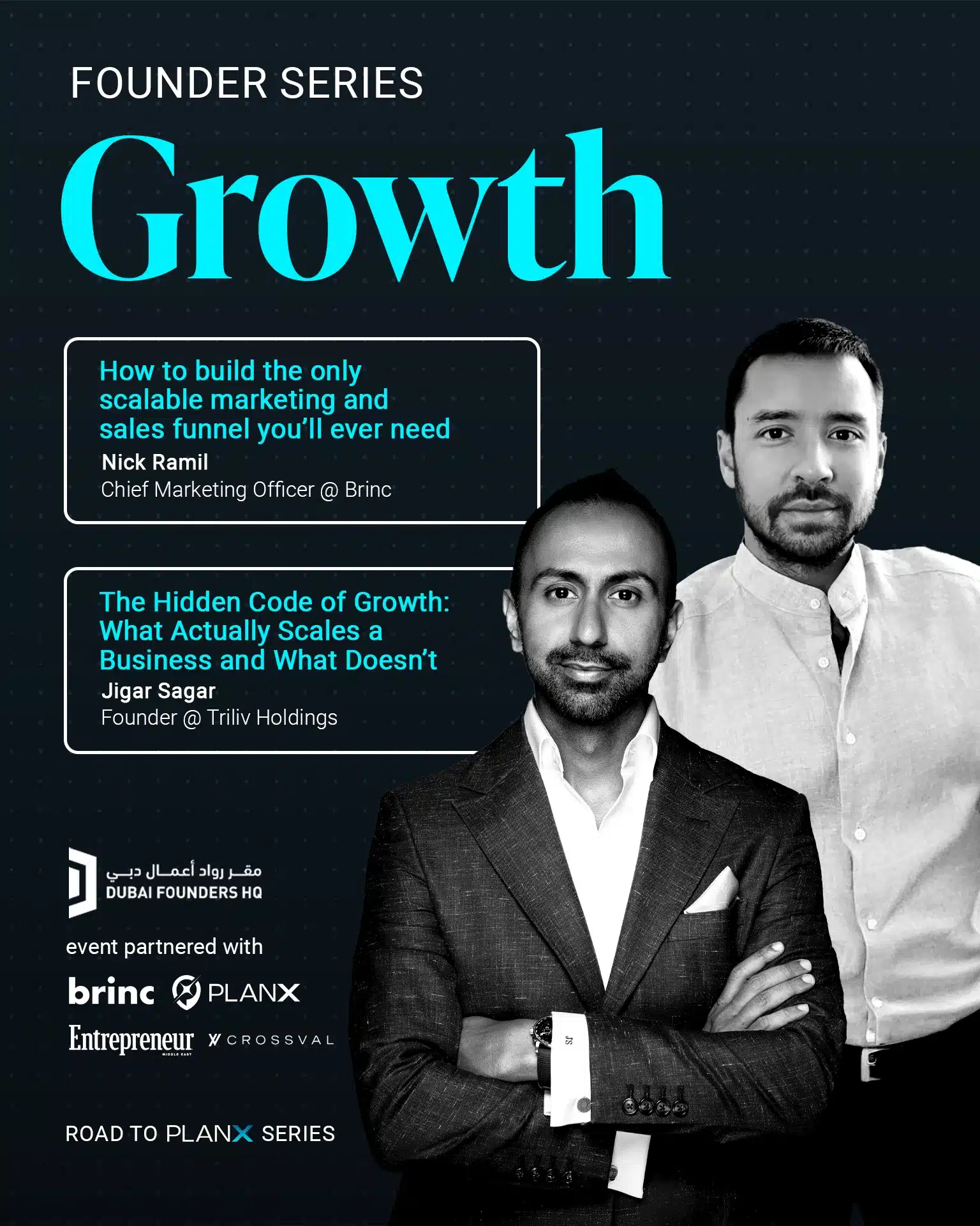 Founder Series: Growth, a Road to PlanX session