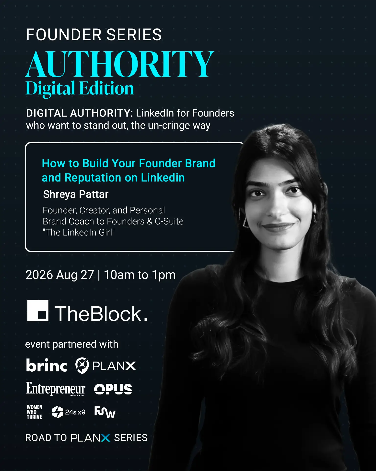 Founder Series: Digital Authority, a Road to PlanX session on building a founder brand on LinkedIn